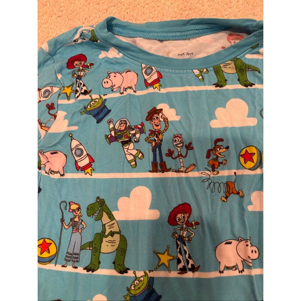 Little Sleepies Toy Story Pixar Pals two piece long sleeve pajama set 5-6 - Picture 4 of 7